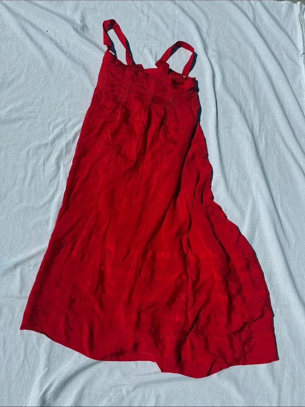 J Crew Pintuck midi dress in drapey organza - Picture 8 of 8